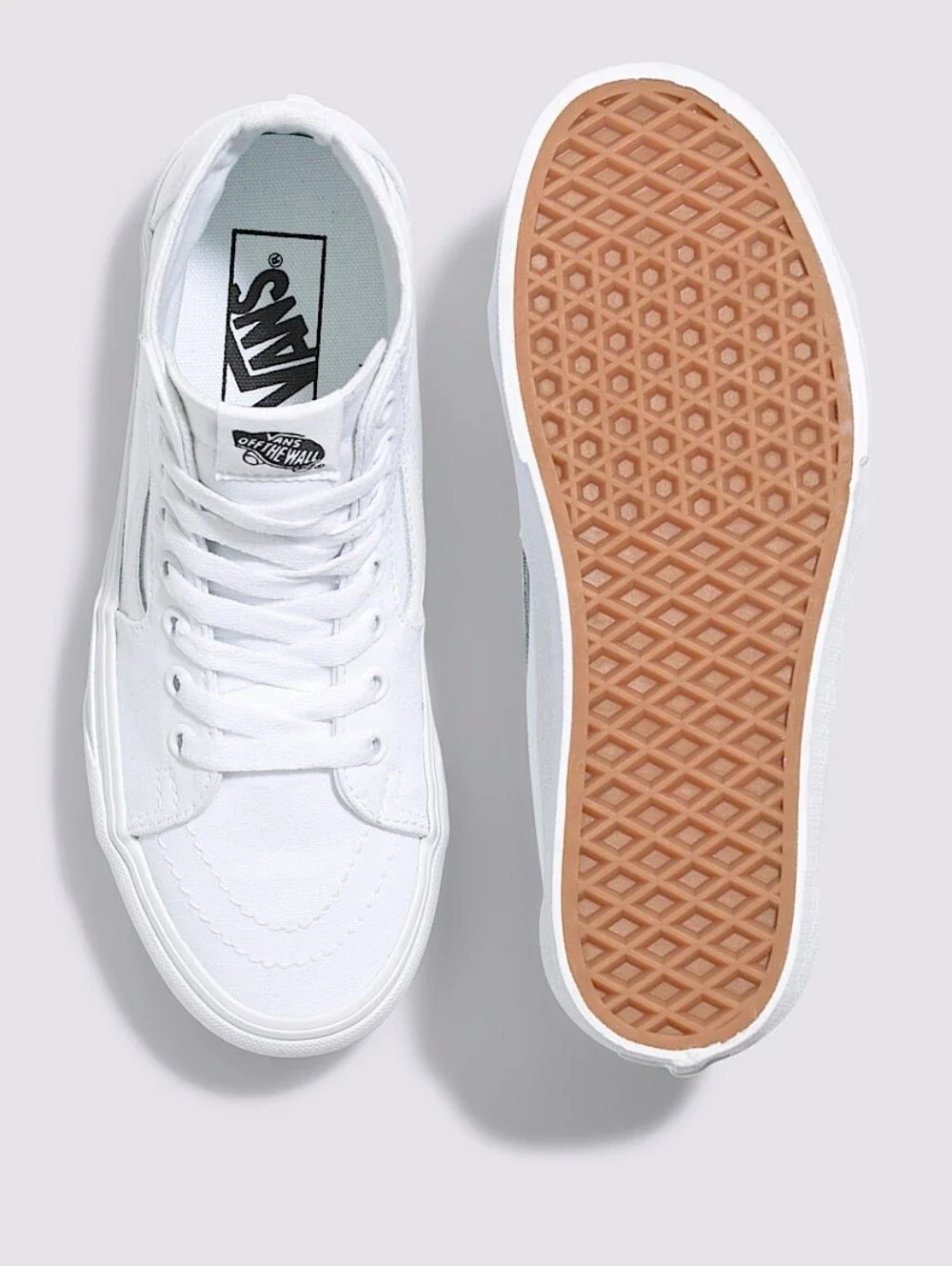Vans Sk8-Hi Tapered Stackform Shoe in White Women's Size 7